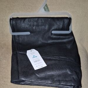 Time and Tru Black Faux Leather Leggings